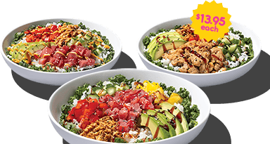 Poke bowl meals