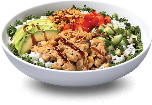 Saucy Chicken Poke Bowl