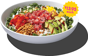 Tropical Tuna Poke Bowl - $13.95 each