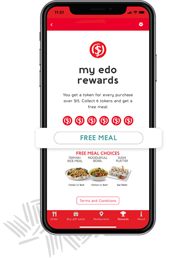 App feature - free meal