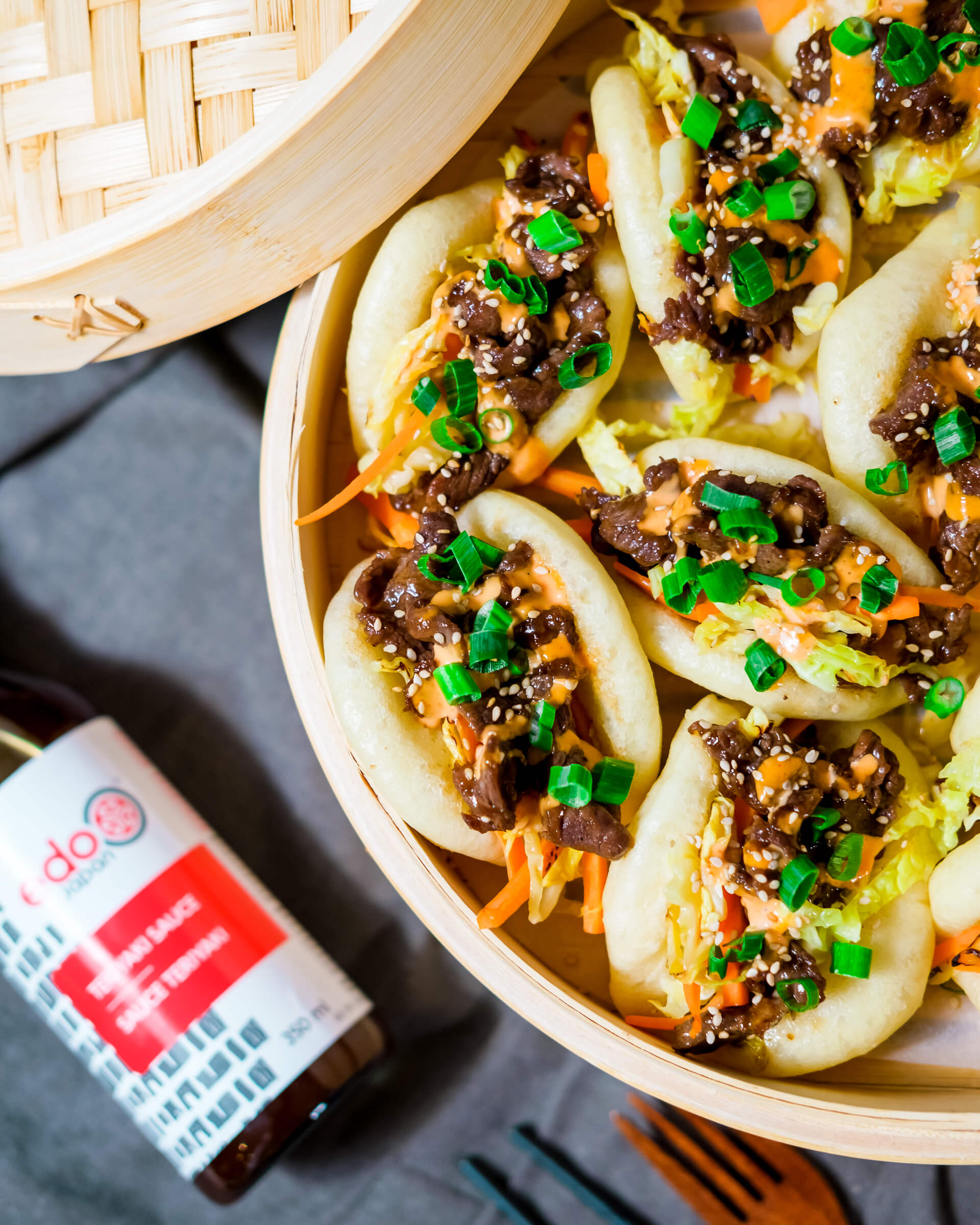 Teriyaki Beef Bao Buns Cooking With Carby Edo Japan Grill And Sushi